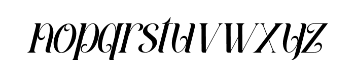 Amegap Italic Font LOWERCASE