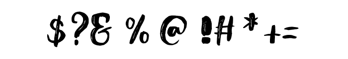 AmelBrushFont-Regular Font OTHER CHARS