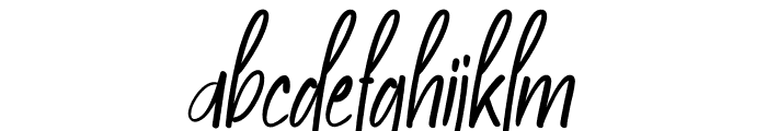 Amelanita Signature Font LOWERCASE
