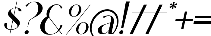 Amelaryas Italic Font OTHER CHARS