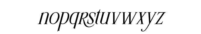 Amelayona Bold Slant Italic Font LOWERCASE