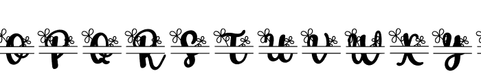 Amelda Monogram Font LOWERCASE