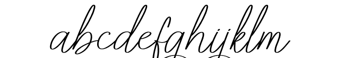 Amelia Signature Font LOWERCASE