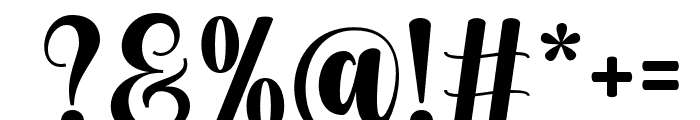 AmeliaBlossom-Regular Font OTHER CHARS
