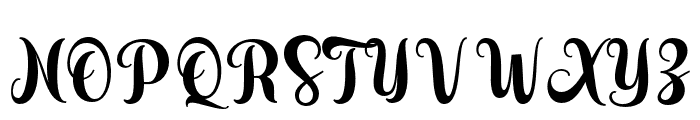 AmeliaBlossom-Regular Font UPPERCASE
