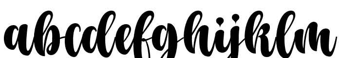 AmeliaBlossom-Regular Font LOWERCASE