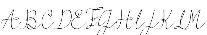 Ameliatina Italic Font UPPERCASE