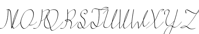 Ameliatina Italic Font UPPERCASE