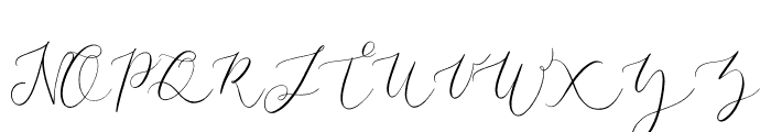 Amelie Signature Font UPPERCASE