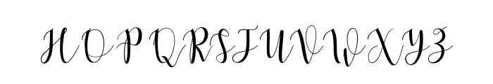 AmelisaScript Font UPPERCASE