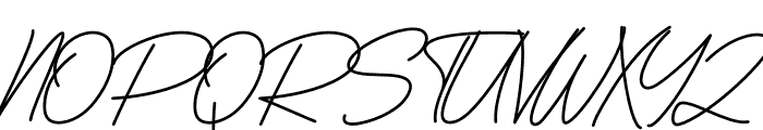 Amellinda Signature Font UPPERCASE