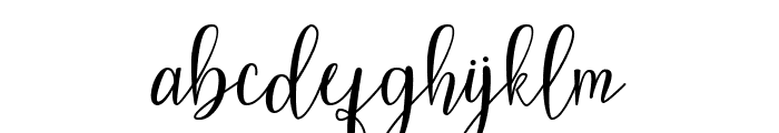 Amelliya Font LOWERCASE