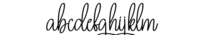 Amelya  Calligraph Font LOWERCASE