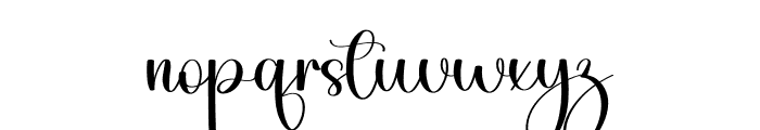 American Beautiful Font LOWERCASE