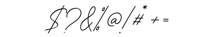 American Signature Font OTHER CHARS