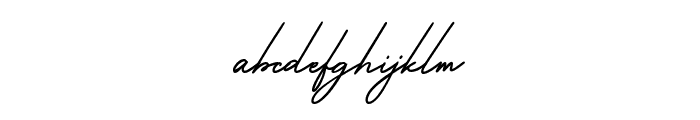 American Signature Font LOWERCASE