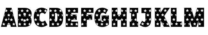 American Stars Font UPPERCASE