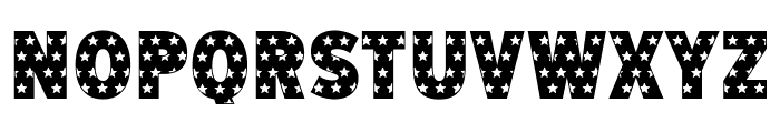 American Stars Font UPPERCASE