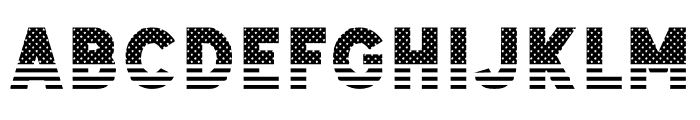 American flag Font Regular Font UPPERCASE