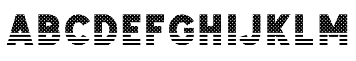 American flag Font Regular Font LOWERCASE