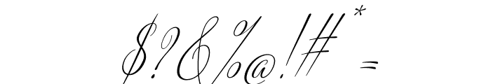 AmericanScript-Italic Font OTHER CHARS