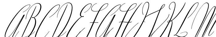 AmericanScript-Italic Font UPPERCASE