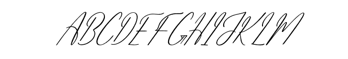 Amethykan Italic Font UPPERCASE