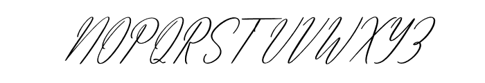 Amethykan Italic Font UPPERCASE