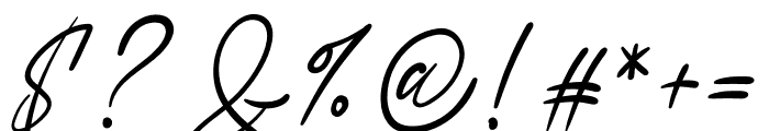 Ameyallinda Signatur Font OTHER CHARS