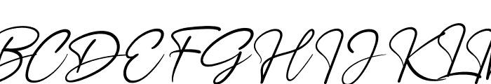 Ameyallinda Signatur Font UPPERCASE