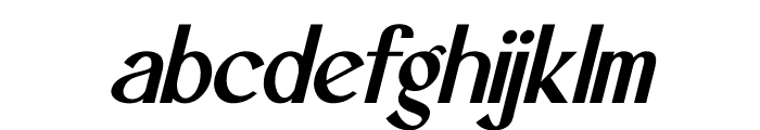 Amgiza Italic Font LOWERCASE