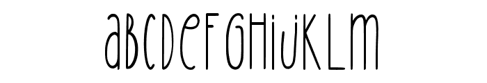 AmilaCuties-Regular Font LOWERCASE