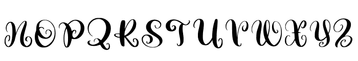 Amilie Monogram Font UPPERCASE