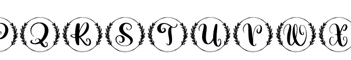 Amilie Monogram Font LOWERCASE
