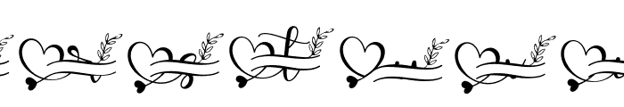 Amillina Monogram Font LOWERCASE