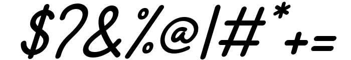 Amillova Italic Font OTHER CHARS