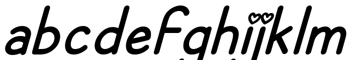 Amillova Italic Font LOWERCASE