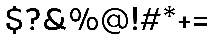 Amio-Medium Font OTHER CHARS