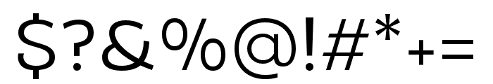 Amio-Regular Font OTHER CHARS