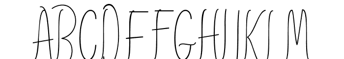 Amlight-Line Font UPPERCASE