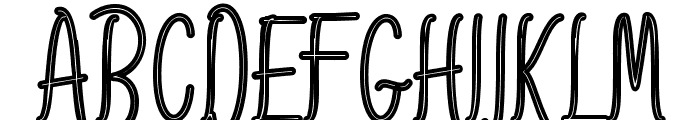 Amlight-MiniOutLine Bold Font UPPERCASE
