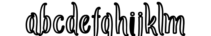 Amlight-OutlineBold Font LOWERCASE