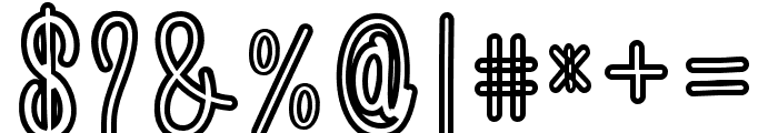 Amlight-SemiOutLine Font OTHER CHARS