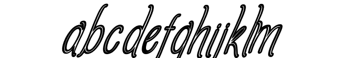 AmlightMiniOutLine-Italic Font LOWERCASE