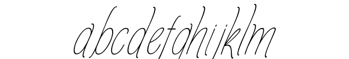 Amlightline-CondensedRegular Font LOWERCASE
