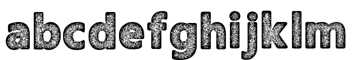 Amoky Halftone Typeface Font LOWERCASE