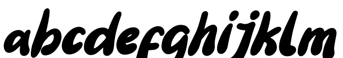 Amolla Raspers Italic Font LOWERCASE