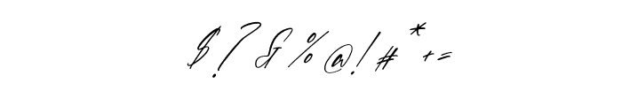 Amolqittan Italic Font OTHER CHARS