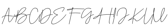 Amontiny Signature Italic Font UPPERCASE