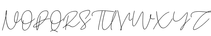 Amontiny Signature Italic Font UPPERCASE